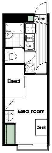 高幡不動駅の賃貸 67,000円 間取り図