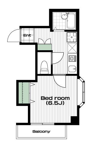 中板橋駅の賃貸 70,000円 間取り図