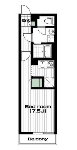 南与野駅の賃貸 56,000円 間取り図