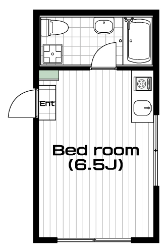 溝の口駅の賃貸 66,000円 間取り図