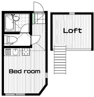 白楽駅の賃貸 62,000円 間取り図