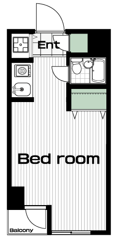 八王子駅の賃貸 40,000円 間取り図