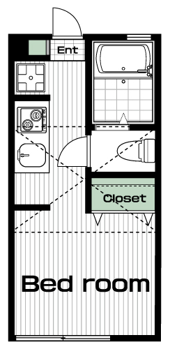 西荻窪駅の賃貸 88,000円 間取り図