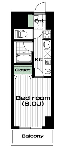 蒲田駅の賃貸 79,000円 間取り図