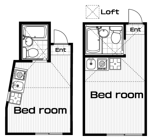 白楽駅の賃貸 53,000円 間取り図