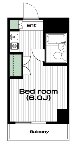 千歳烏山駅の賃貸 62,000円 間取り図