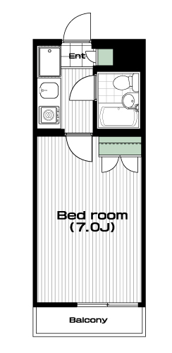上板橋駅の賃貸 52,000円 間取り図