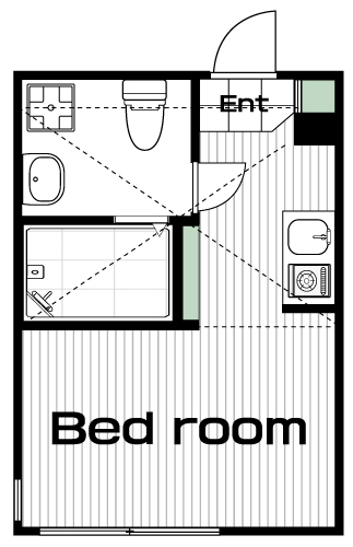武蔵関駅の賃貸 67,000円 間取り図