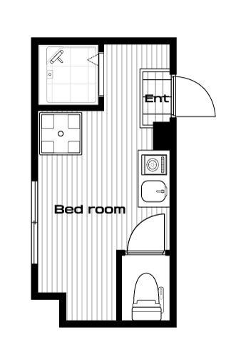 氷川台駅の賃貸 54,000円 間取り図
