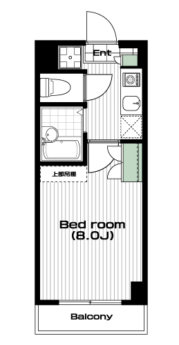 南与野駅の賃貸 51,000円 間取り図