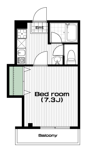 上板橋駅の賃貸 66,000円 間取り図