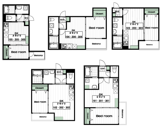 玉川学園前駅の賃貸 73,000円 間取り図