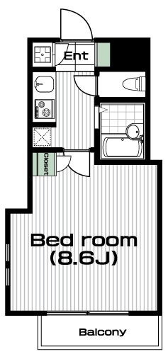 田無駅の賃貸 63,500円 間取り図