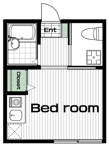 上井草駅の賃貸 67,000円 間取り図