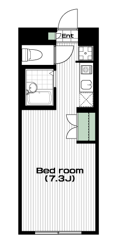 市川駅の賃貸 59,000円 間取り図