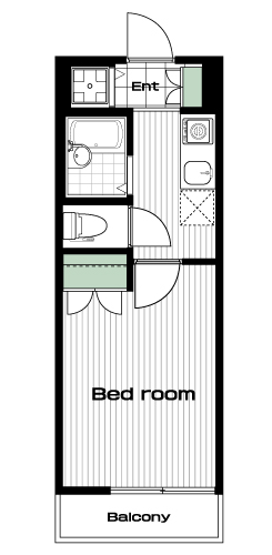 田端駅の賃貸 80,000円 間取り図
