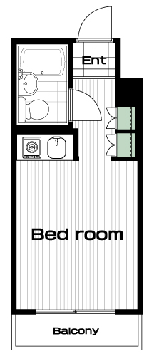 三鷹駅の賃貸 45,000円 間取り図