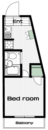 田無駅の賃貸 44,000円 間取り図