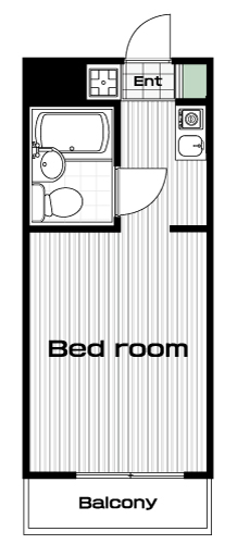 中野駅の賃貸 54,000円 間取り図