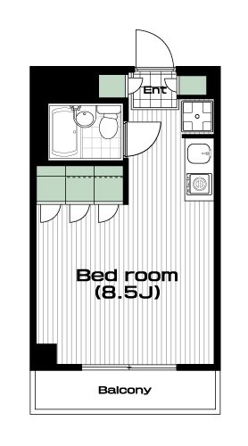 板橋本町駅の賃貸 67,000円 間取り図