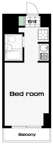 高田馬場駅の賃貸 63,000円 間取り図
