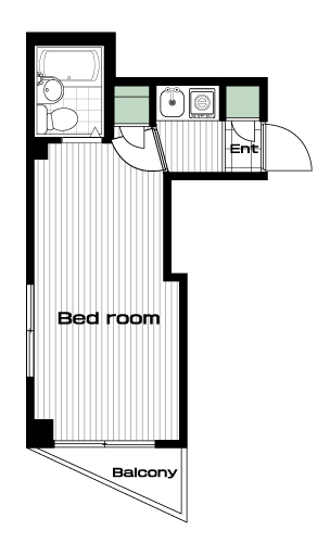 志木駅の賃貸 43,000円 間取り図