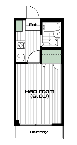 南与野駅の賃貸 32,000円 間取り図