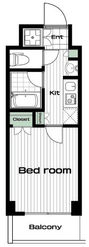 武蔵小杉駅の賃貸 83,000円 間取り図