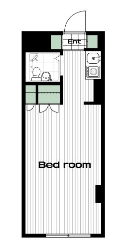 江古田駅の賃貸 47,000円 間取り図