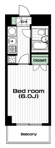 宮崎台駅の賃貸 49,000円 間取り図