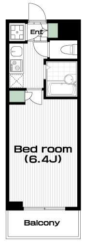 国分寺駅の賃貸 68,000円 間取り図