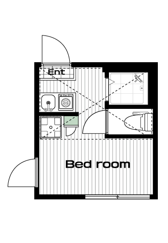 要町駅の賃貸 61,000円 間取り図