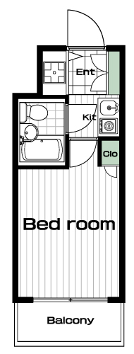 鷺沼駅の賃貸 45,000円 間取り図