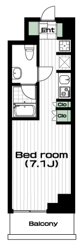 綱島駅の賃貸 82,000円 間取り図