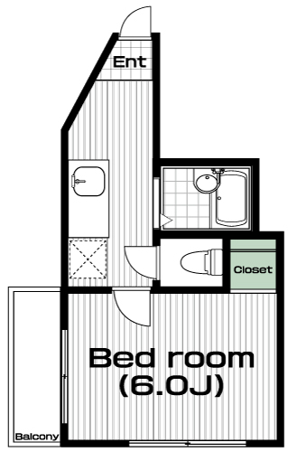 国分寺駅の賃貸 51,000円 間取り図
