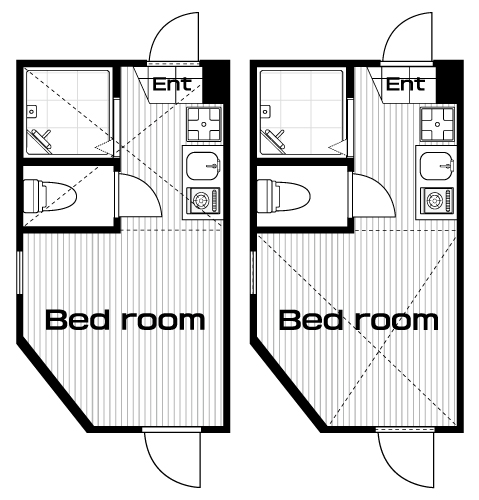 新高円寺駅の賃貸 65,000円 間取り図