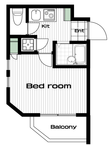 千歳船橋駅の賃貸 65,000円 間取り図