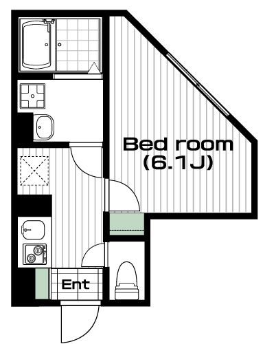 西八王子駅の賃貸 57,000円 間取り図