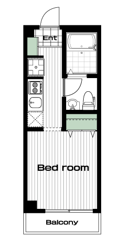 西巣鴨駅の賃貸 66,000円 間取り図