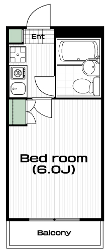 桜上水駅の賃貸 63,000円 間取り図