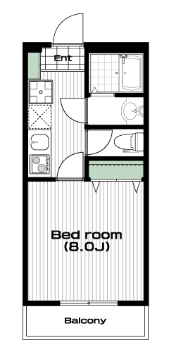 南与野駅の賃貸 53,000円 間取り図