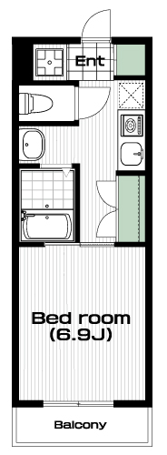 大塚・帝京大学駅の賃貸 53,000円 間取り図