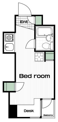 八王子駅の賃貸 40,000円 間取り図