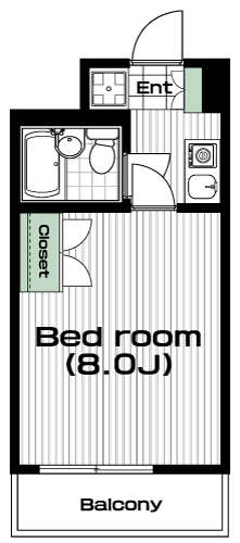 国分寺駅の賃貸 61,000円 間取り図