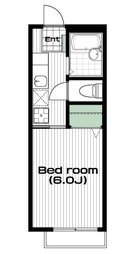 要町駅の賃貸 60,000円 間取り図