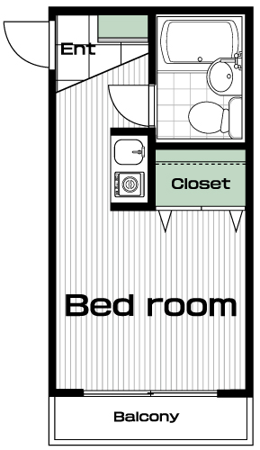 三鷹駅の賃貸 58,000円 間取り図