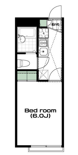 南与野駅の賃貸 46,000円 間取り図