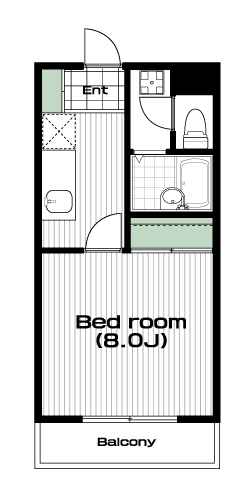 坂戸駅の賃貸 45,000円 間取り図