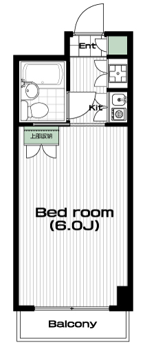 千歳船橋駅の賃貸 43,000円 間取り図