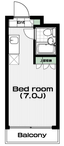目黒駅の賃貸 62,000円 間取り図